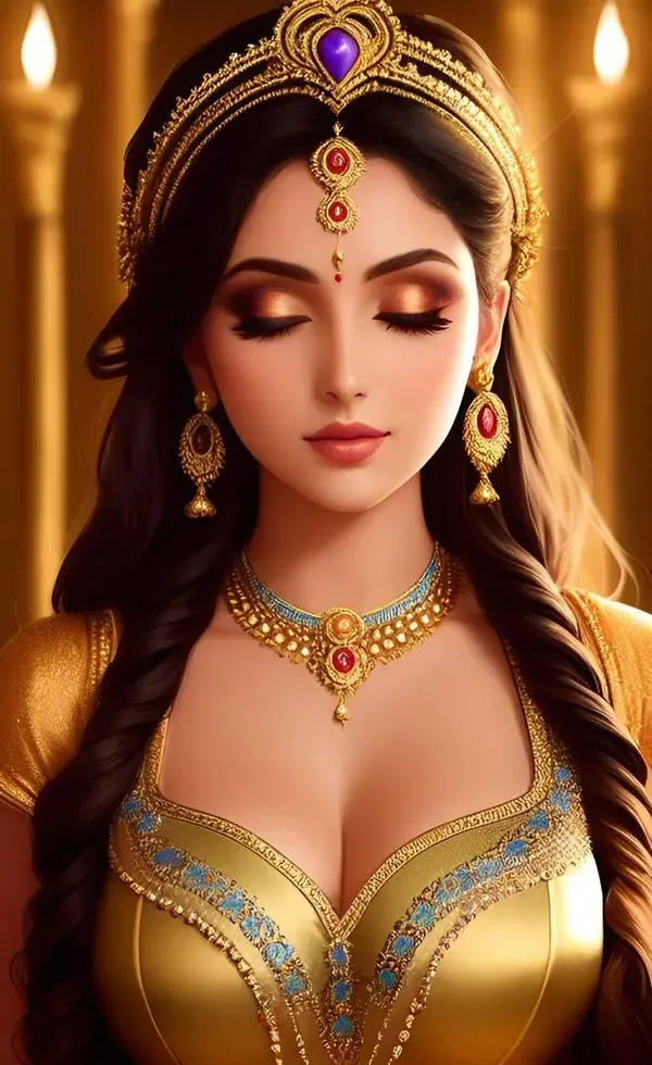 india royal princess ai generate