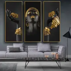 Modern Woman Holding Jewelry Model Painting Wall Art Poster & Prints Picture Canvas for Living Room