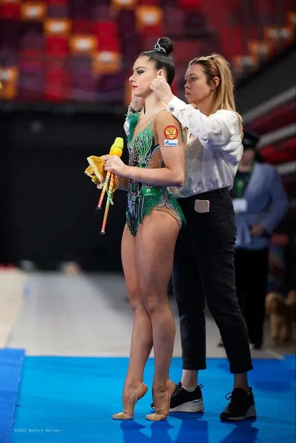 Lala Kramarenko (Russia)🇷🇺, Starting for her Clubs routine, Russian🇷🇺 Nationals 2022 !