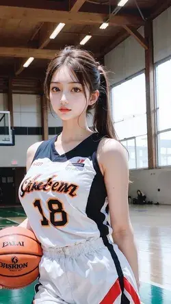 Basketball playing girl wallpaper