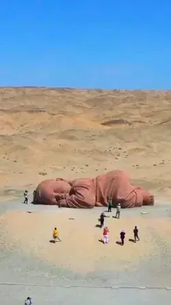 The "Child of the Earth" sculpture is 15 meters long, china