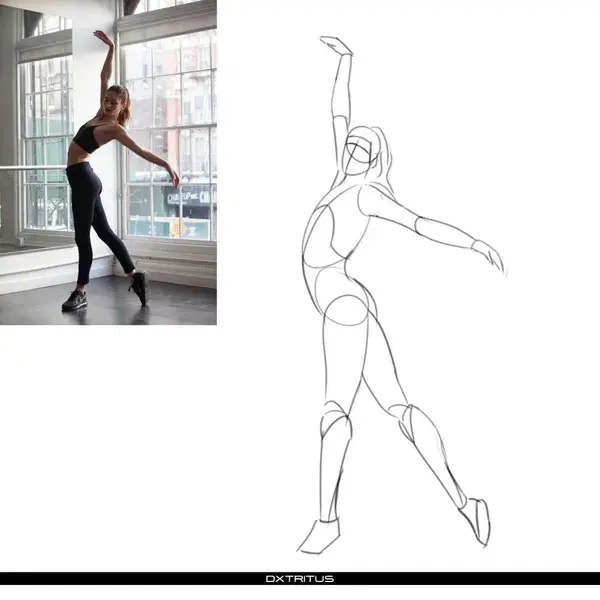 Dance pose study