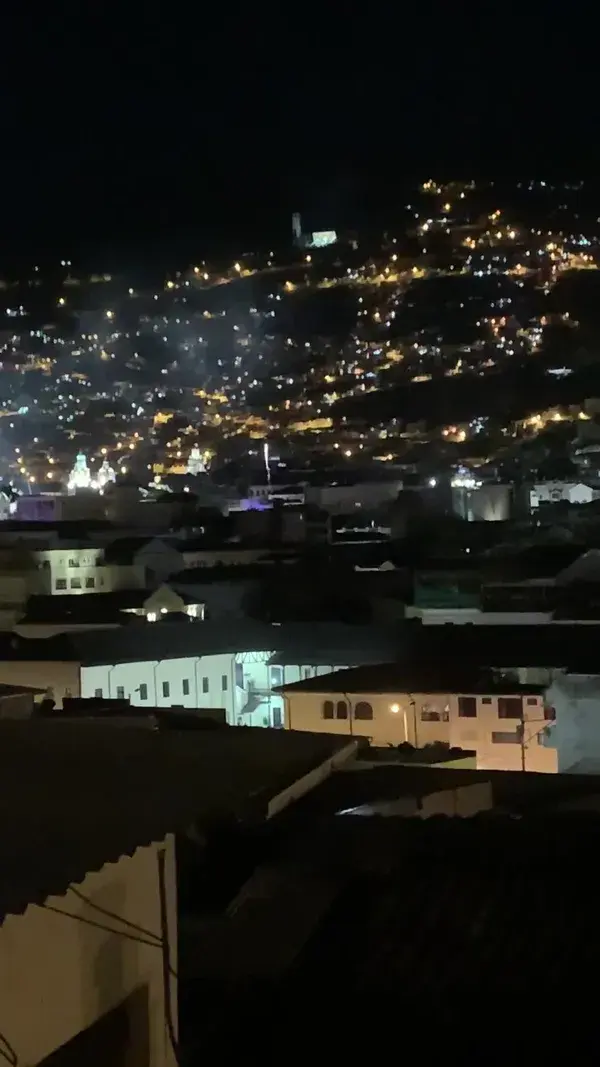 Fireworks over Quito, Ecuador