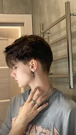 Undercut short haircut style