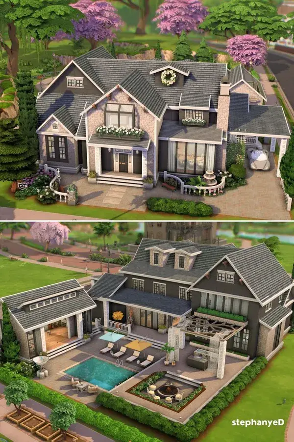 Large Family Cottage The Sims 4 Build