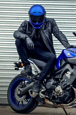 Ruroc Atlas 2.0 Cool Motorcycle Helmet in Solid Blue