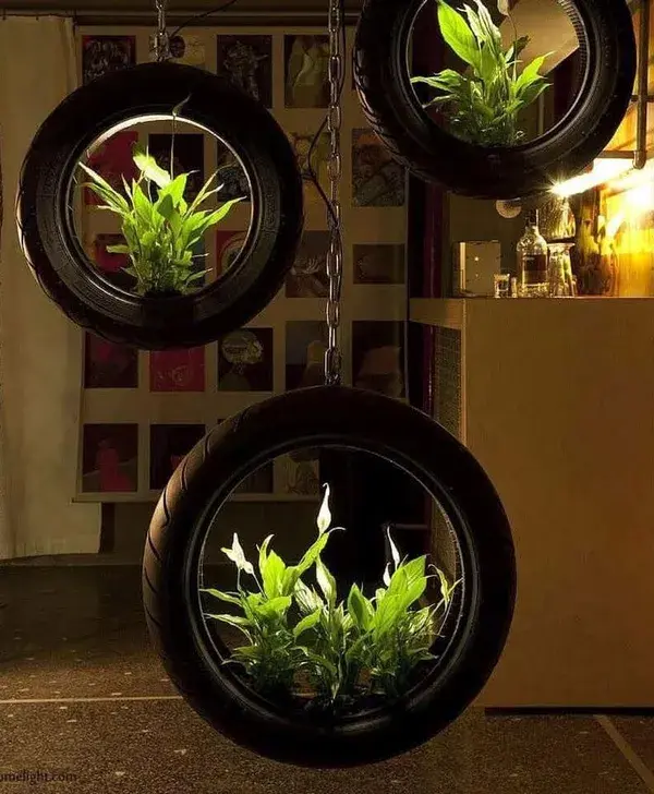 Upcycled Tire Planter