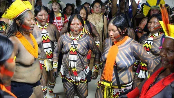 Brazil's indigenous women protest against Bolsonaro policies 