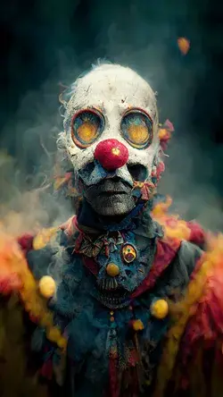 Steam clown by Midjourney AI art generator