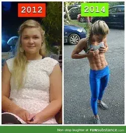 Weight loss transformation woman 