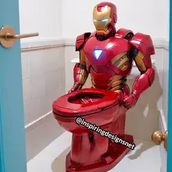 Iron Man Toilet - Superhero Toilets