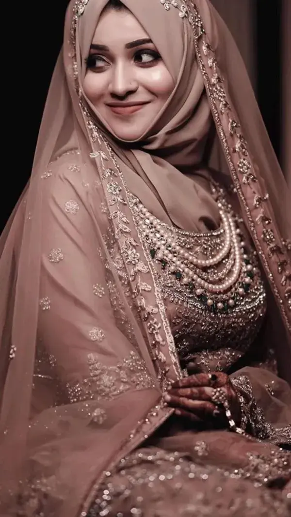 beautiful hijab fashion design for Muslim