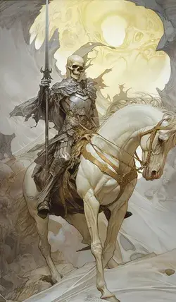 Skull men on horse