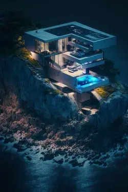 Modern futuristic house architecture-3