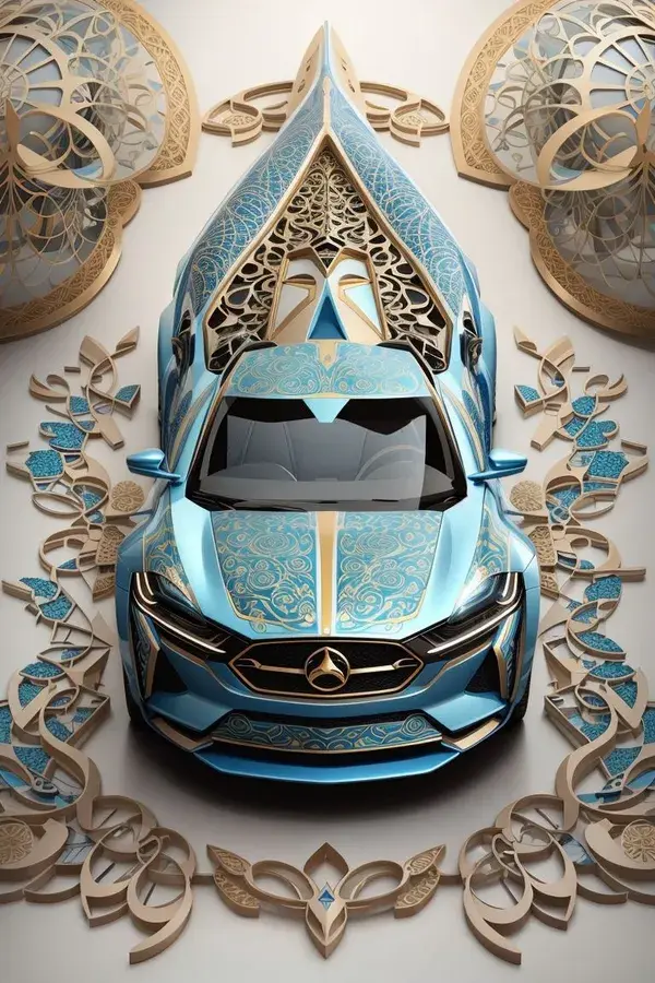 Ai futuristic Arabic car design
