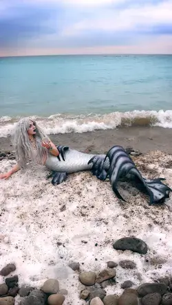 Mermaid Oracle of Ice - Lake Michigan Winter Mermaid