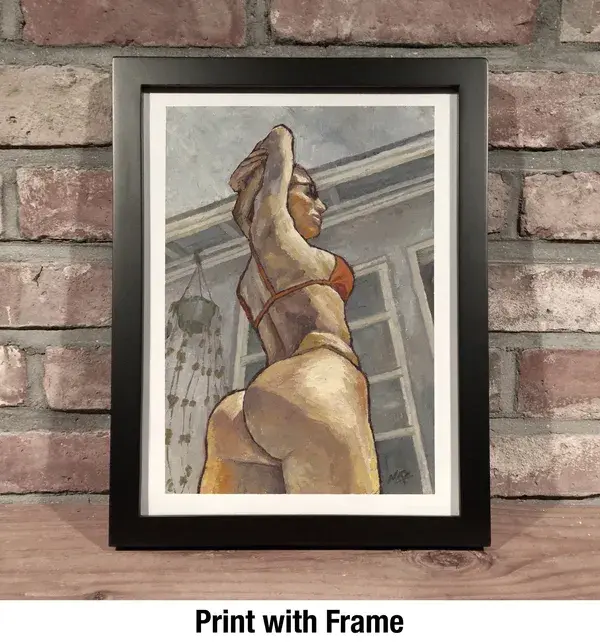 Art Print // SUMMER BUTT - Oil on Paper