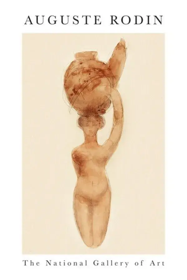 Photocircle Poster / Leinwandbild - Nude, Right Knee Flexed By Auguste Rodin Von Auguste Rodin