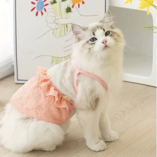 Pring Summer Cat Clothes Fashion Small And Medium Dog Shirts Sunscreen Thin Cat Vest