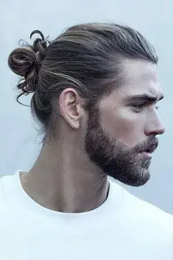 Beard With Bun Men (Trending Now)