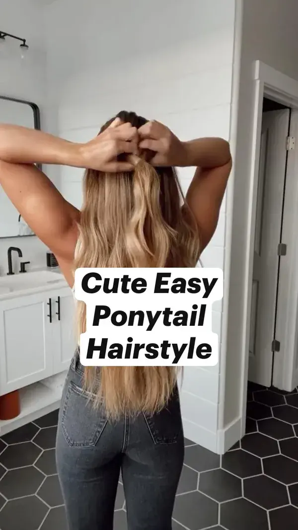 this ponytail hack makes your hair look voluminous and fluffy