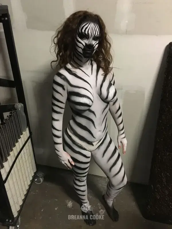 Zebra full body paint