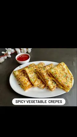 Spicy Vegetable Crepe