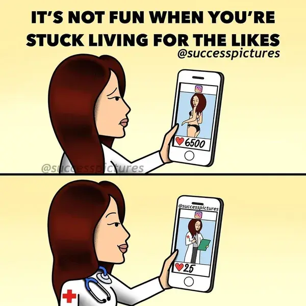 DON'T STUCK YOUR LIFE FOR THE LIKES