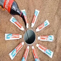 #experiment #cocacola #mentos #toothpaste #test  Credit:@_powervision_ 