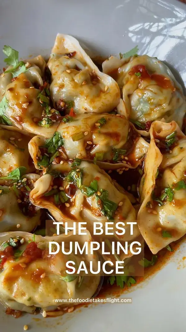 Steamed Dumplings with the Best Dumpling Sauce!