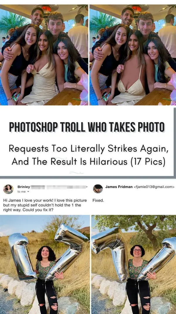 Photoshop Troll Who Takes Photo Requests Too Literally Strikes Again, And The Result Is Hilarious