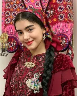 Turkmen girl.Turkmenistan.