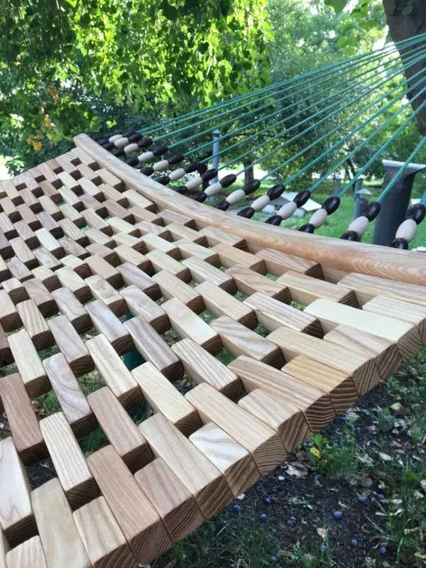 Exclusive handmade hammock Suite made of solid wood