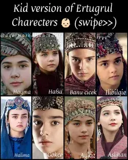 Kids version of Ertuğrul characters