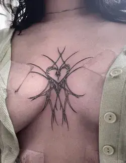 sternum tattoo