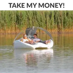 Electric Lake Lounger Boat