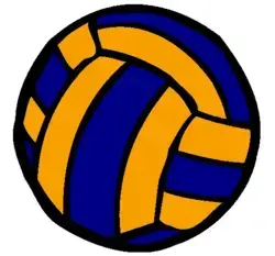 Volley Ball Classic Round Sticker