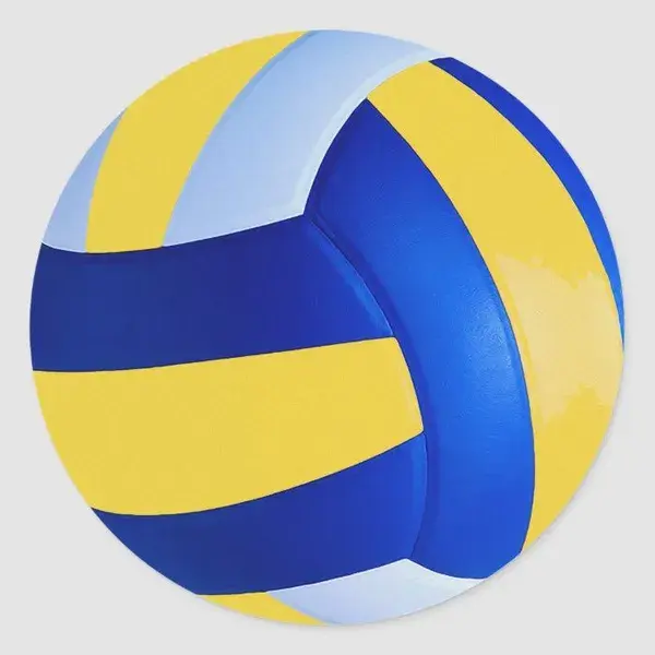 Volley Ball Classic Round Sticker