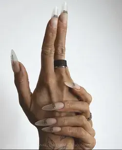 Transparent nails