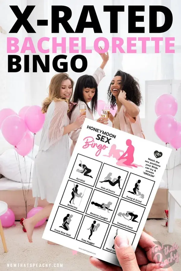 X-RATED Honeymoon Sex Bingo Game | Make the Bridal Shower funny & one to remember!