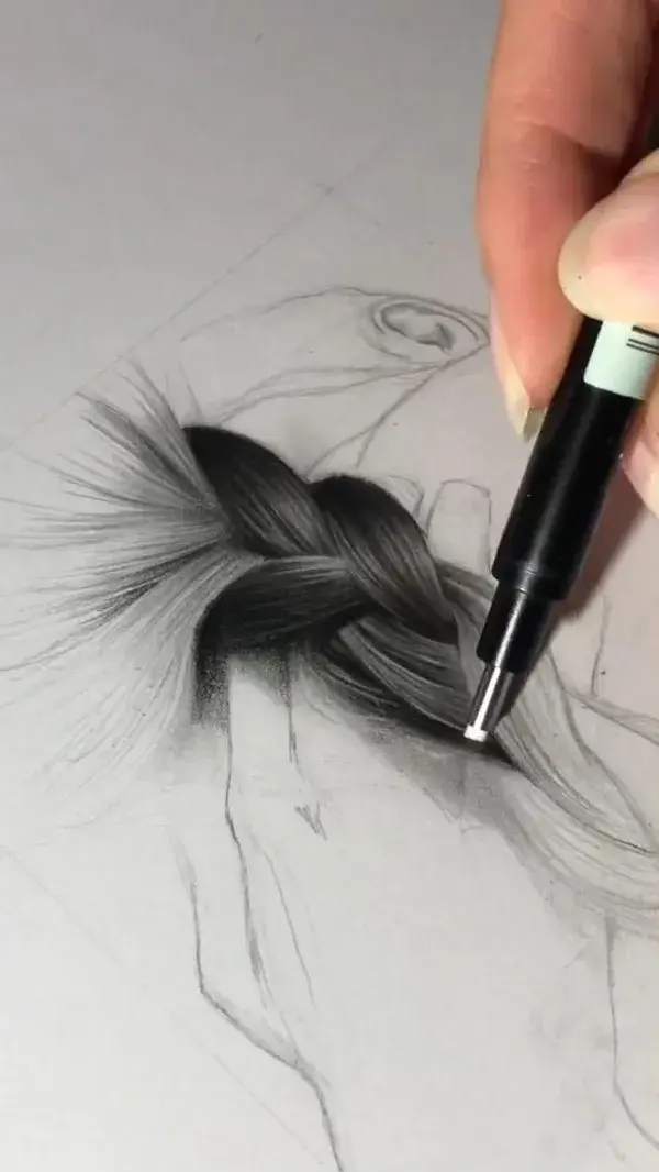 How I Draw Realistic Charcoal Drawing | Tutorial Realistic Draw By silviemahdal_art