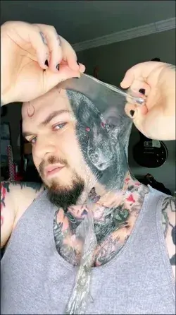 Healed Face Tattoo