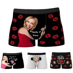 Personalized Boxers Briefs for Men, Custom Men's Underwear Boxer Shorts with Face, Valentine's Day Gift for Husband