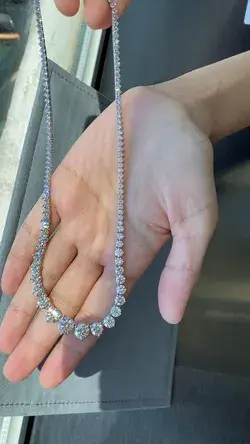 Stunning Rivera Necklace in lab grown diamonds 