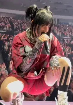 Billie Eilish performing in Melbourne, Australia