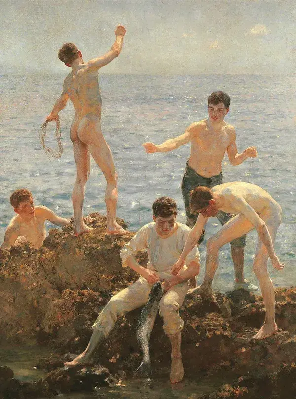 Matin d'été de Henry scott tuke