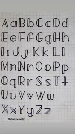 Calligraphy letters