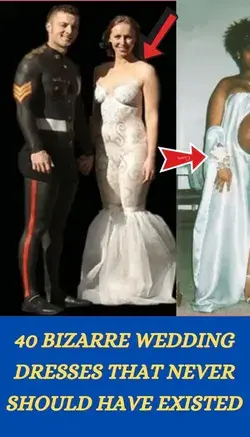 40 Bizarre Wedding Dresses That Never Should Have Existed