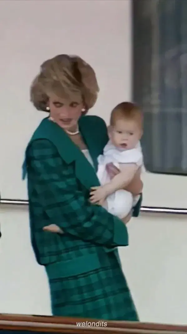 Princess Diana with Lil Harry