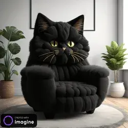 Black Cat Chair